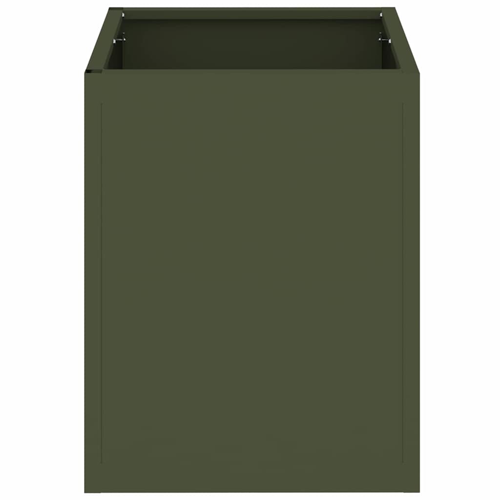 Garden Planter Olive Green 32 X 32 X 40 Cm