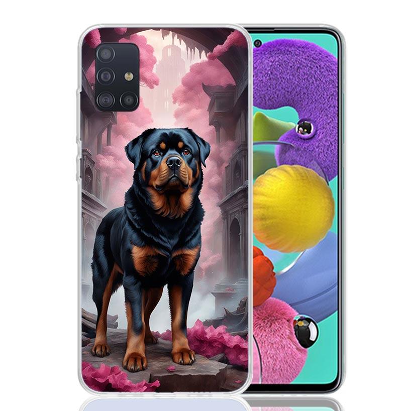 Rottweiler Dog Rottie Phone Case For Samsung Galaxy A52 A32 A22 A12 A02S A50S A30S A51 A31 AA71 Note 20 Ultra 10 S10 Plus Galaxy
