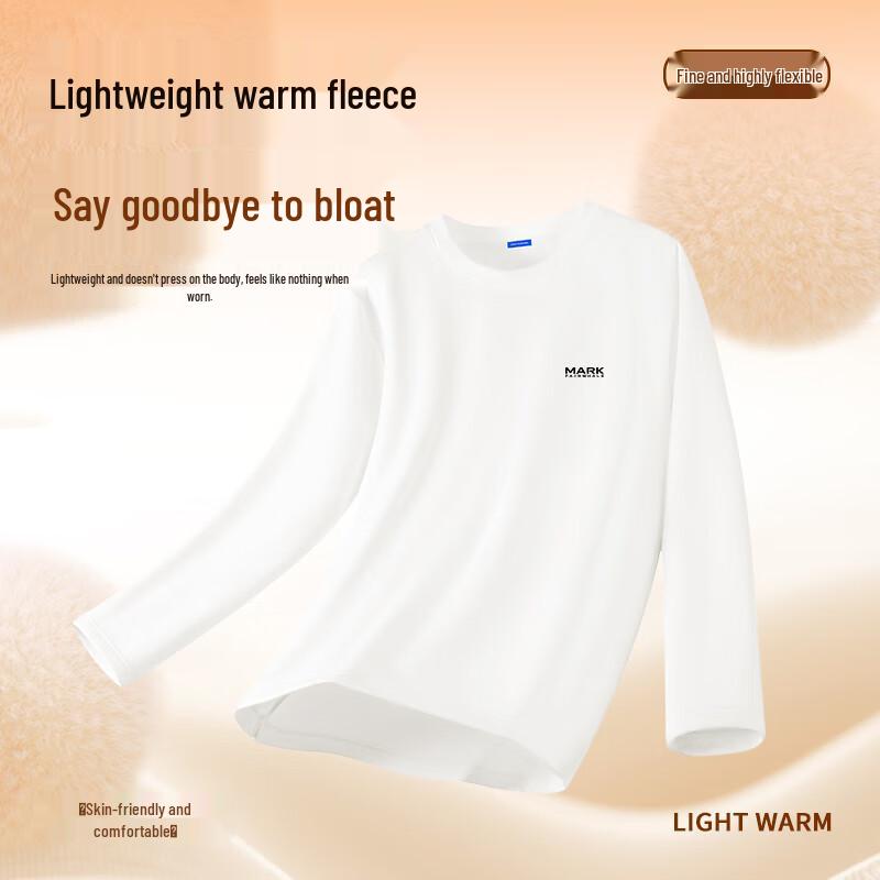 Mark Fairwhale Men's Fleece Lined Round Neck Long Sleeve Thermal T-shirt