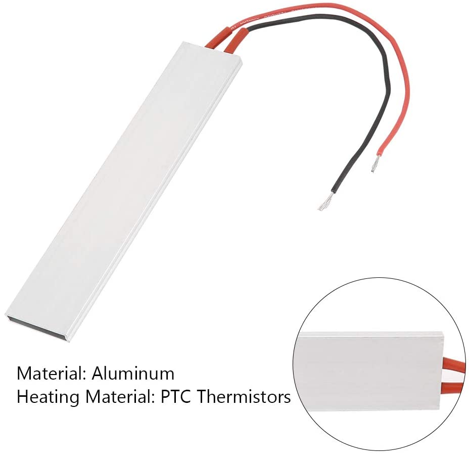 12V 24V 220V PTC Heizelement 150x28mm Konstante Temperatur Thermistor Luftheizungssensor Aluminium Haartrockner Lockenwickler Heizung