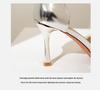 6693-1 Metallic Design One-Strap High Heels - Women's Sexy Pointed Toe Shoes