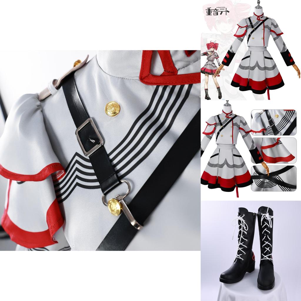 Virtuelles Idol Reona Cosplay Kostüm Set aus Polyester für Anime Rollenspiel Fans
