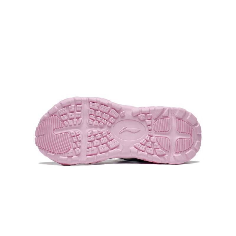 Li Ning Kids Trekking 1.5 Non-Slip Wear-Resistant Lightweight Sandals Kids Sandals Gray Pink YKUT016-6