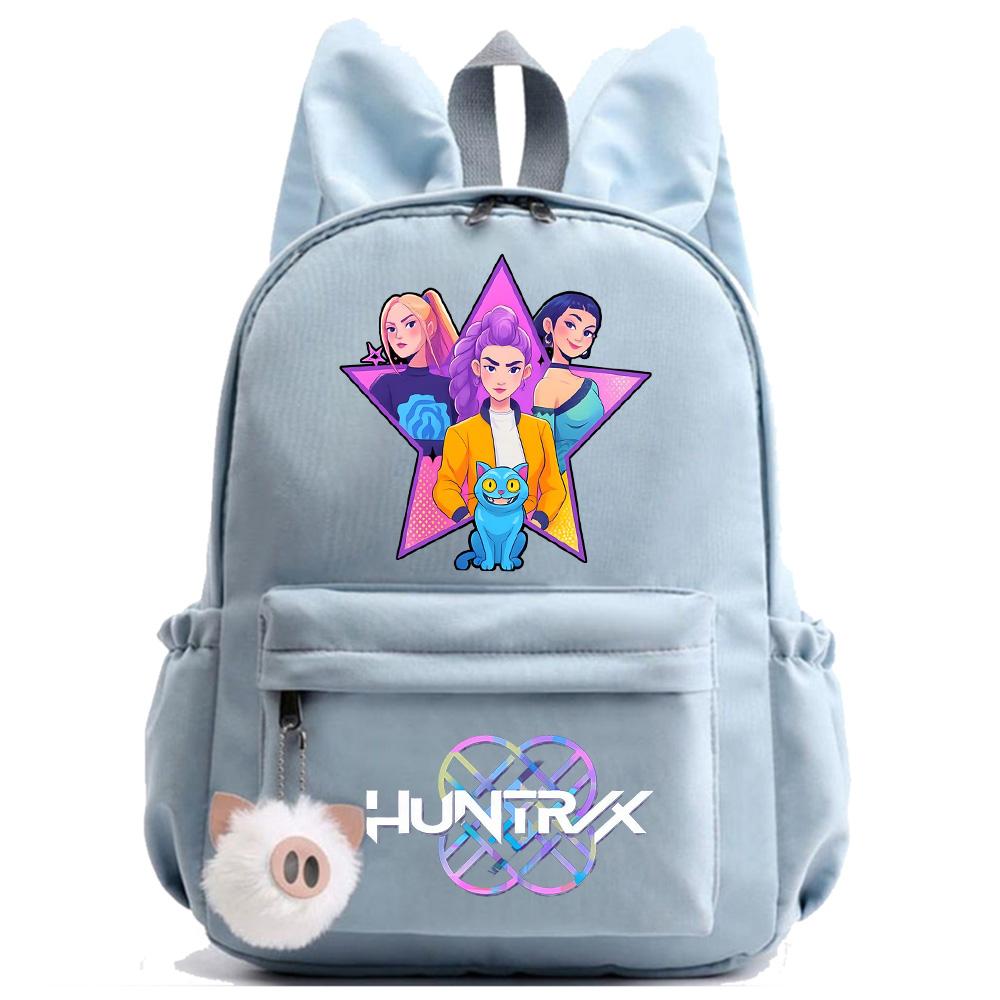 Anime Cartoon K-Pop Demon Hunters Printed Backpack for Teenger Children Student Schoolbag Girl Kid Gift Women Large Capacity Waterproof Travel Bag