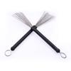 19 Sets of Bamboo Drumsticks, Steel Wire Drum Brushes   Drawstring Storage Bag  Drum Sets, Jazz Drums  Percussion Accessories
