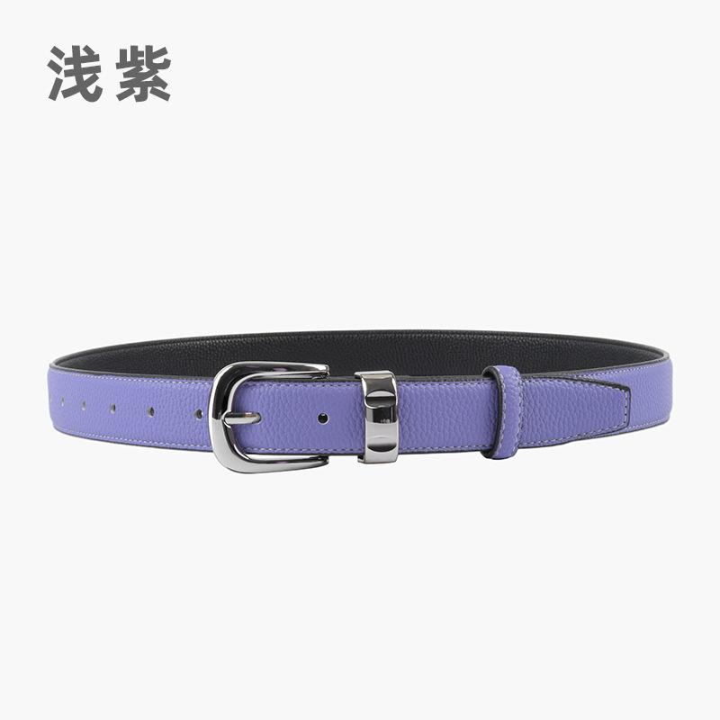 Curea de piele pentru femei, curea simplă retro cu blugi, curea pentru pantaloni casual, model pentru femei.