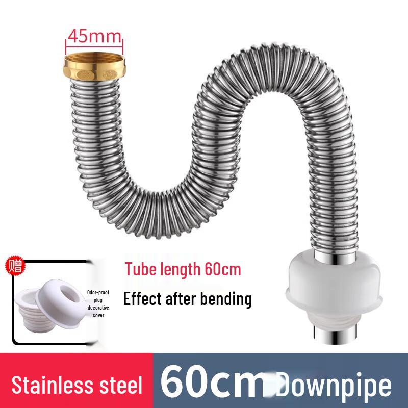 Stainless Steel Kitchen Sink Drain Pipe Kit