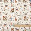 0.5m/1m/2m Cartoon Fairy Tale Printed Encrypted Cotton Linen Fabric for Tablecloths Curtains Sofa Covers Handmade DIY Fabrics