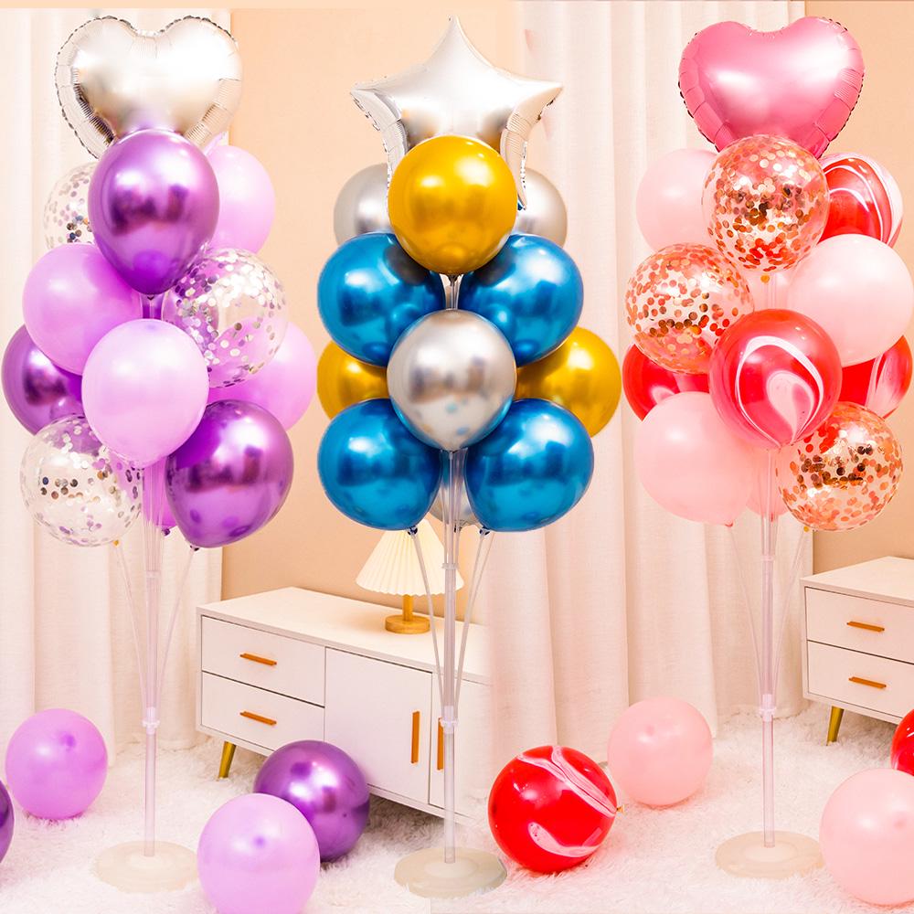 Luminous Floating Table Balloon Heart Decor for Birthday & Banquet