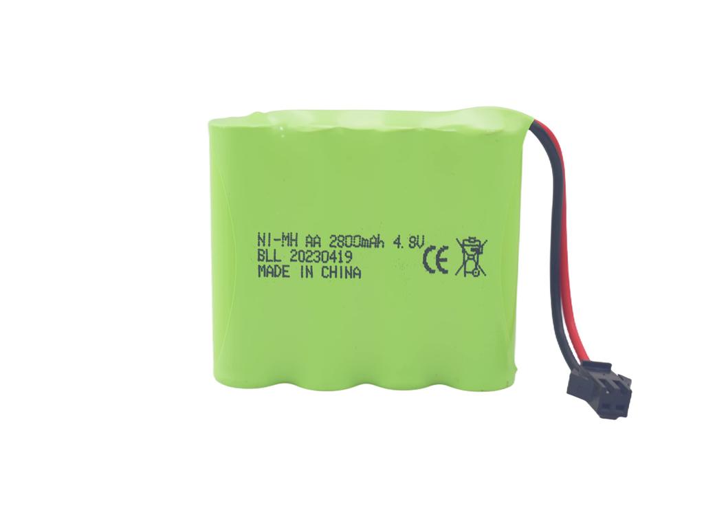 2PCS 4.8V 2800mAh AA Charging SM-2P Plug with USB Charging Cable for SY-E511 Remote Control Excavator, Car Truck, Construction Vehicle, E562, TD141