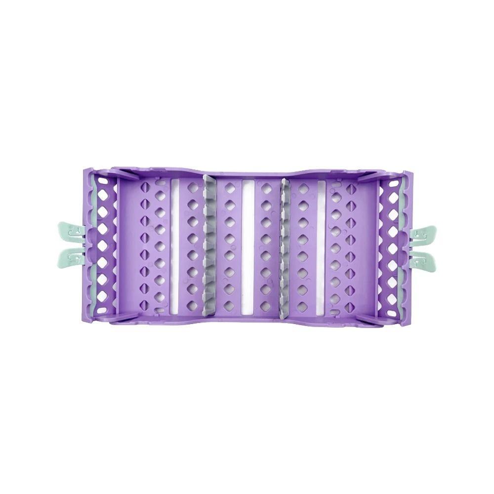 Multicolor Dental Disinfection Rack Plastic Dental Burs Holder Sterilization Tray Rack Laboratory