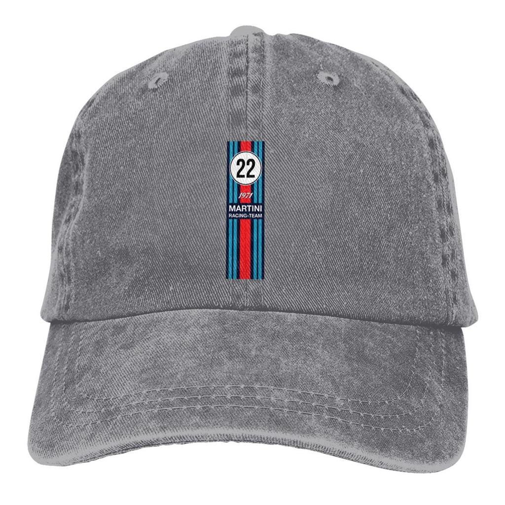Washed Men's Baseball Cap Racing Team Trucker Snapback Caps Dad Hat Martini Racing Golf Hats