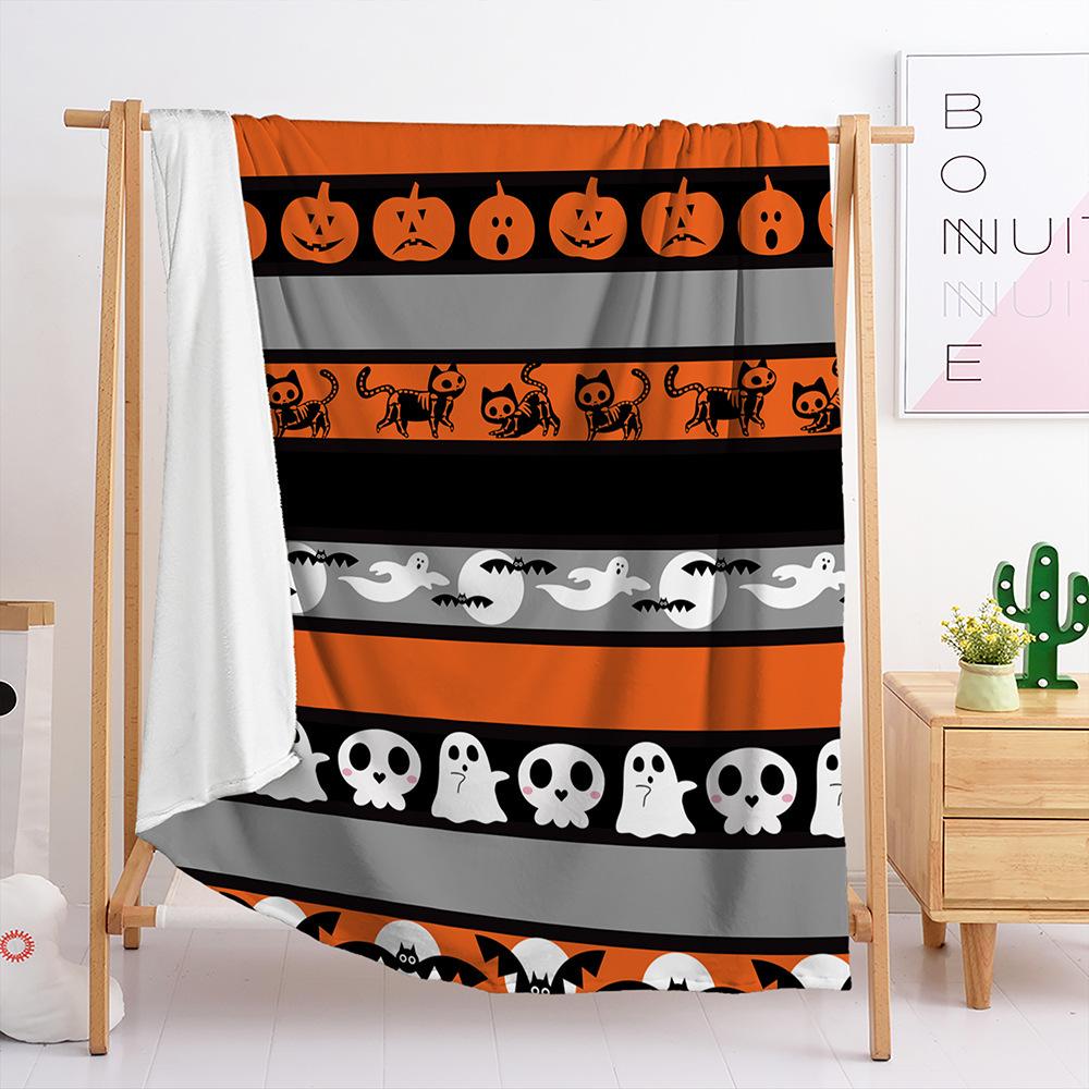 Flannel Halloween Blanket Bedroom Living Room Blanket All Seasons