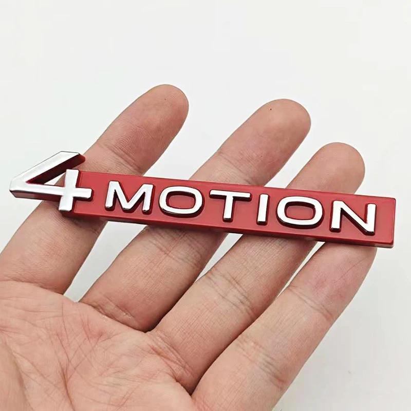 3D Metal 4MOTION Car Rear Trunk Emblem Badge Sticker For VW Volkswagen Golf Passat Tiguan Touareg Auto Styling Accessories LL6