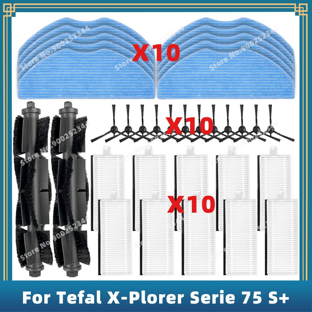 Compatibile Per Tefal X-Plorer Serie 75 S+ Ricambi Accessori Spazzola Laterale Principale Filtro Hepa Panno Mocio