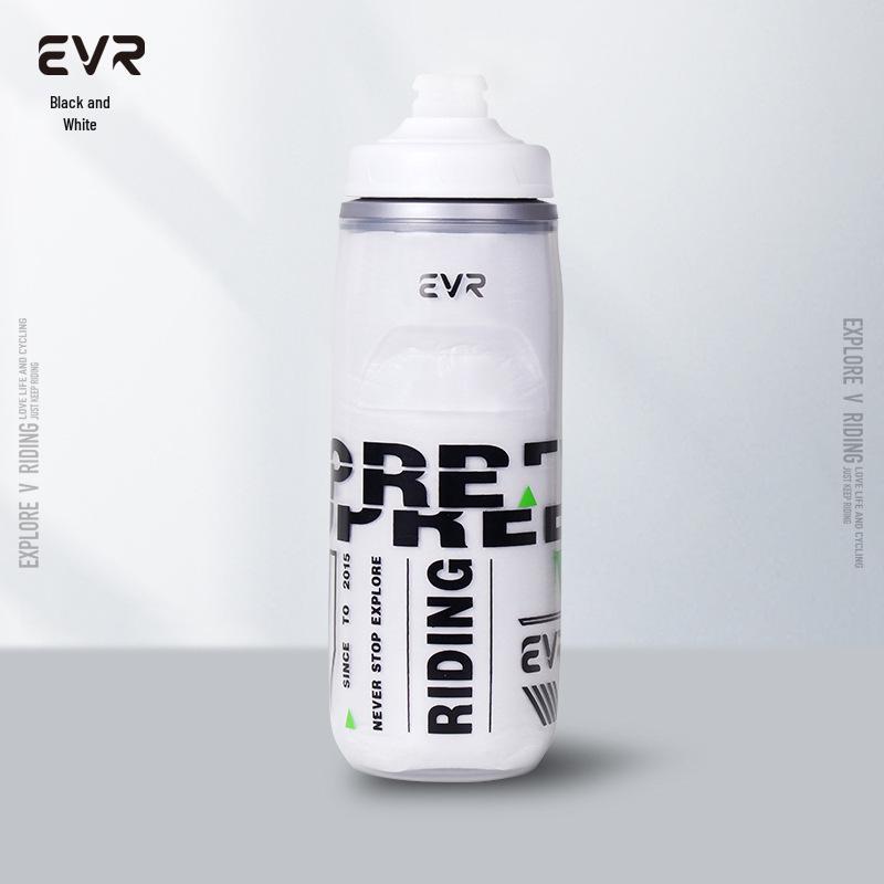 EVR Insulated Cycling Water Bottle - Squeeze Sports Bottle for Mountain & Road Biking, Outdoor Activities
