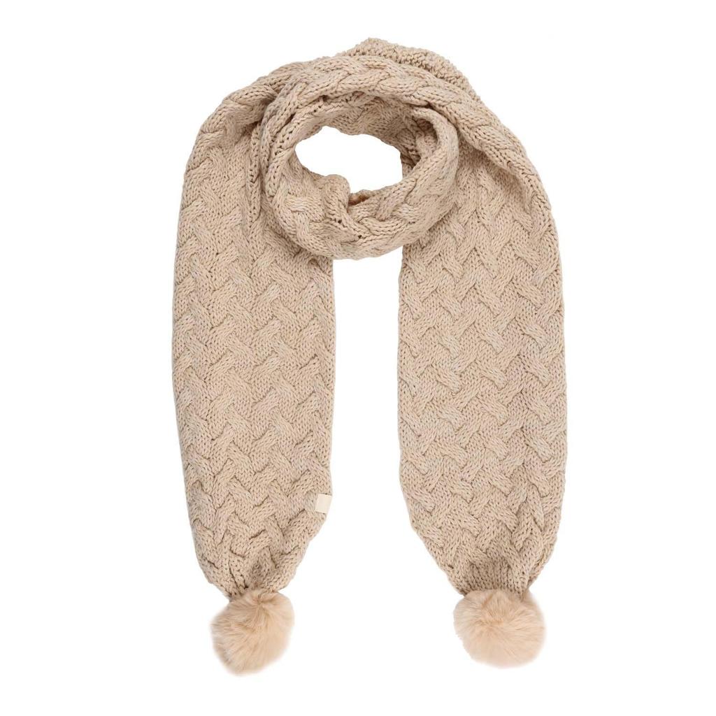 Regatta Lovella IV Chunky Cable Knit Pom Pom Scarf