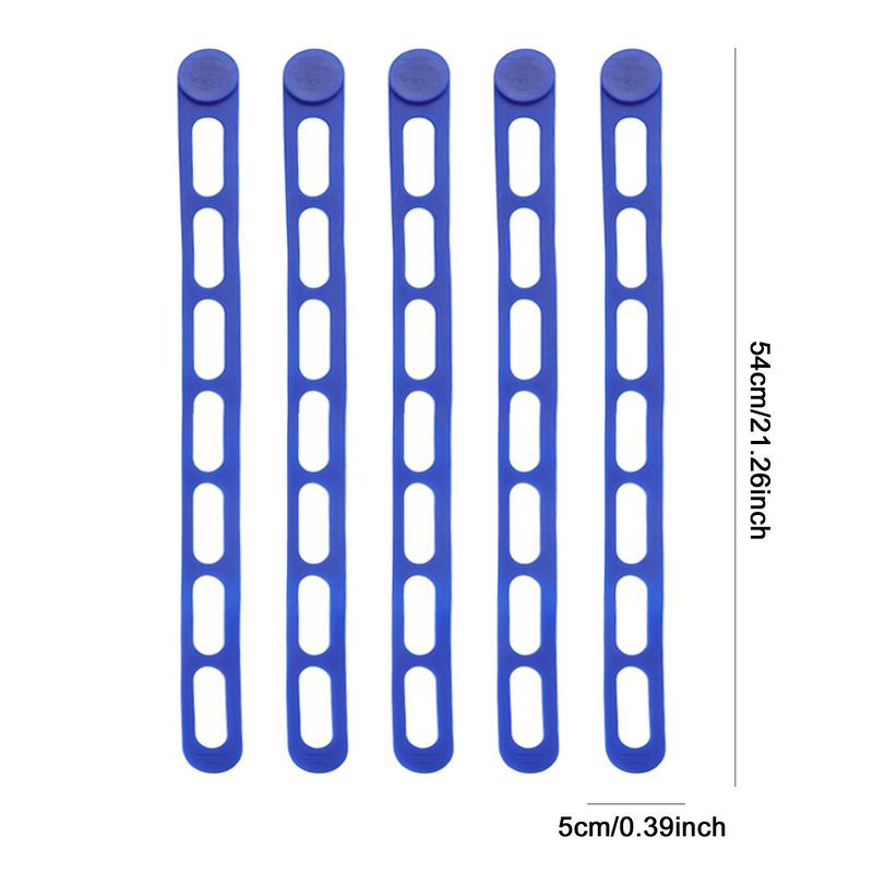 54cm Reusable Silicone Elastic Band Lid Straps for Pot Lid Holder Lunch Box Strap Elastic Bands Outdoor Tableware Storage Tools