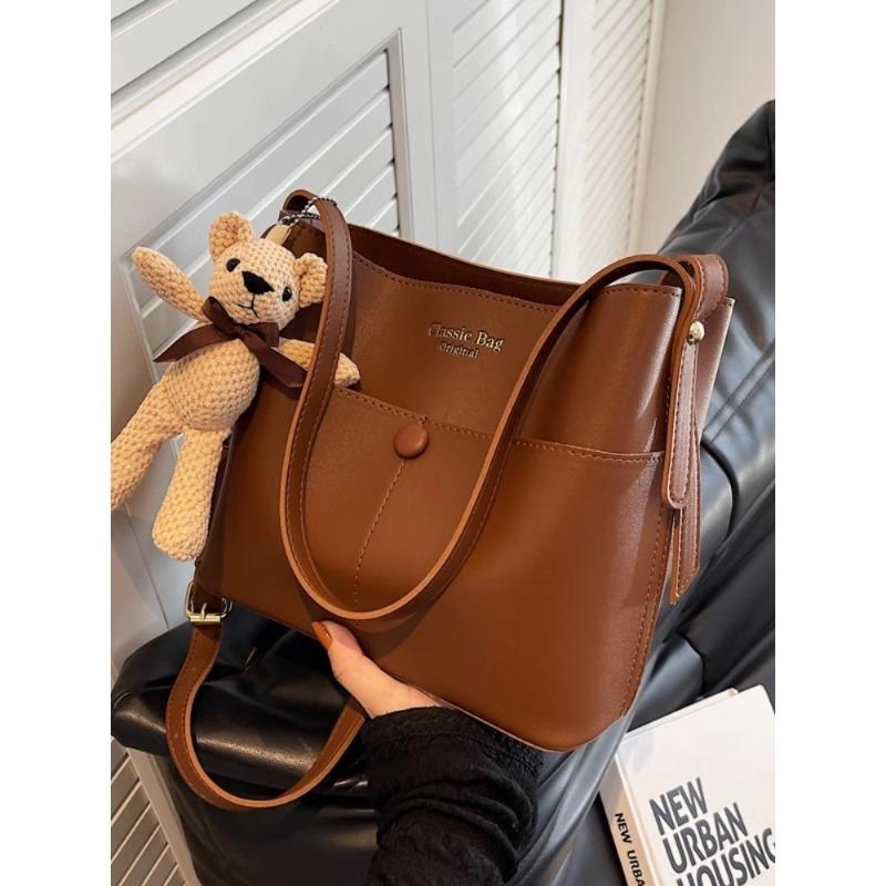 Großraum-Pendler-Unterarmtasche Damen neue Frühjahrs-Retro-Nischen-Umhängetasche vielseitige Mode-Beuteltasche