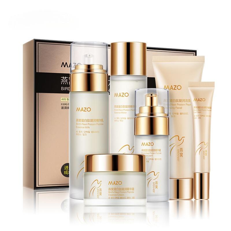Bird's Nest Protein Set Hydrating Moisturizing Skin Care Set Cosmetics Lotion and Cream Set