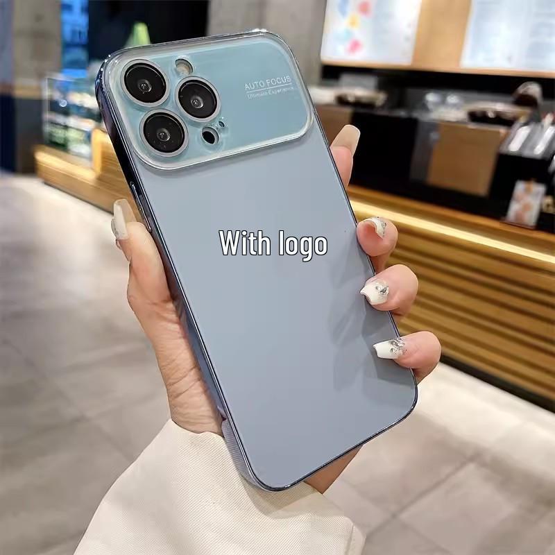 iPhone17 Pro Max Frosted Electroplated Case with Full Lens Protection