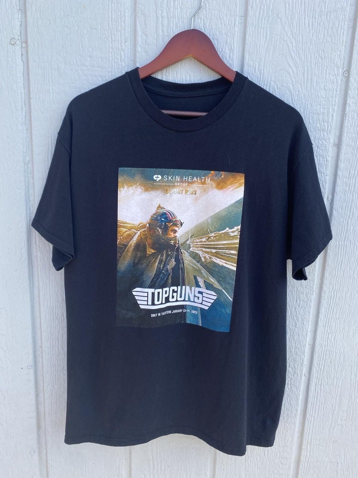 2020s Top Guns Tom Cruise Movie Promo Men’s Black Large T-Shirt Unisex T-Shirt M