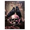 DIY 5D Diamond Painting Full Drill Bird Black Crow Skull Rose Diamond Mosaic Hand Inlaid Rhinestones Embroidery Home Decor Gifts