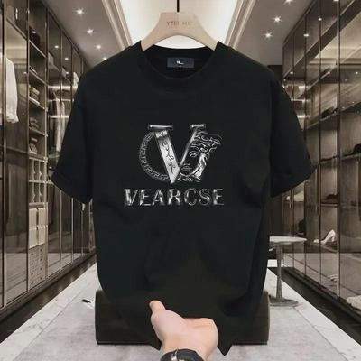 Herren Luxus Baumwoll-T-Shirt im koreanischen Stil - Lässig, Rundhalsausschnitt, Kurzarm