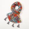 Návrhář Značka Ženy Šála Klasický potisk Dáma Šály Bavlna Měkké Oversize Hidžáby Krk Čelenka Tassel Foulard
