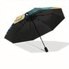 1pc Abstract Fluid Automatic Open/Close Umbrella with One Touch Button,, Windproof Design   Lightweight Portable Umbrella for Women & Men6074
