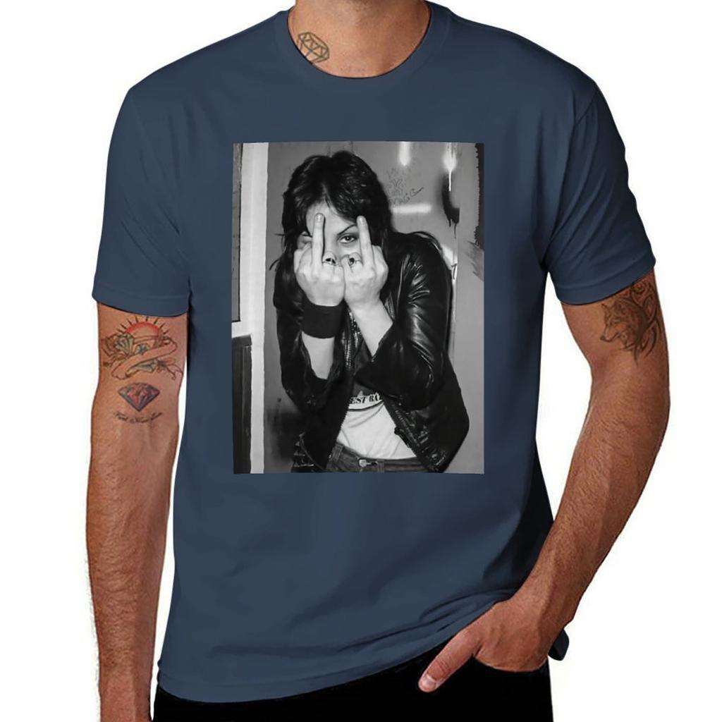 Joan Music Poster Tshirt Basic Solid Color Short Sleeve Tshirt
