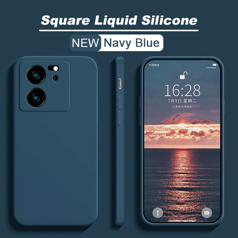 For Xiaomi 13T 13 T Pro Case Square Liquid Silicone Phone Cases For Xiaomi Mi 13T 13 T Mi13 Mi13T Xiaomi13T Pro Soft Back Cover