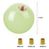 BESULEN Car Gear Shifter Head Resin 5 Speed Knob with 3 Adapters Luminous Gear