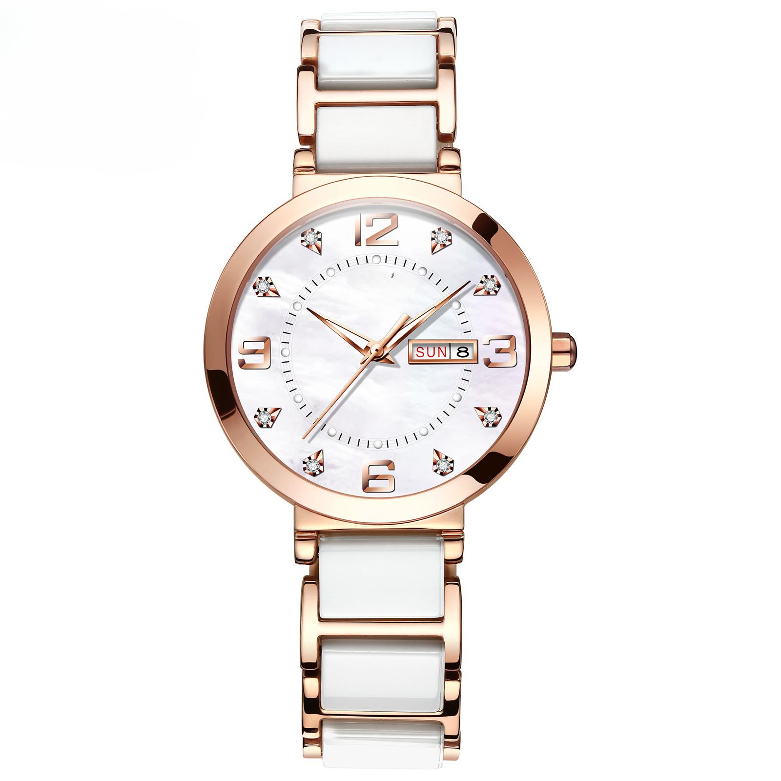 

Женские наручные часы, роскошные брендовые часы для женщин, элегантный браслет, водонепроницаемые, модные кварцевые женские часы