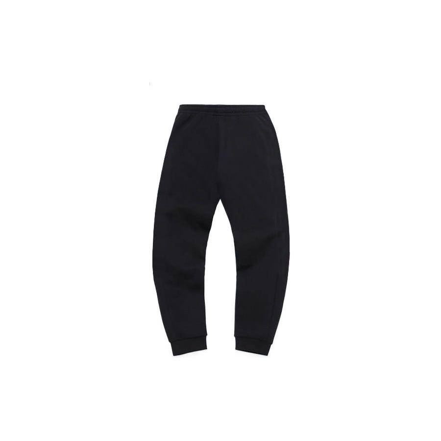 Li Ning Knitted Sweatpants Men's Black Thickened Cuffed Pants YKLS457-1