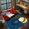 Naruto Anime Charakter Teppich für Wohnzimmer Schlafzimmer Heimdeko Coole Filmmatte Spielbodenmatte