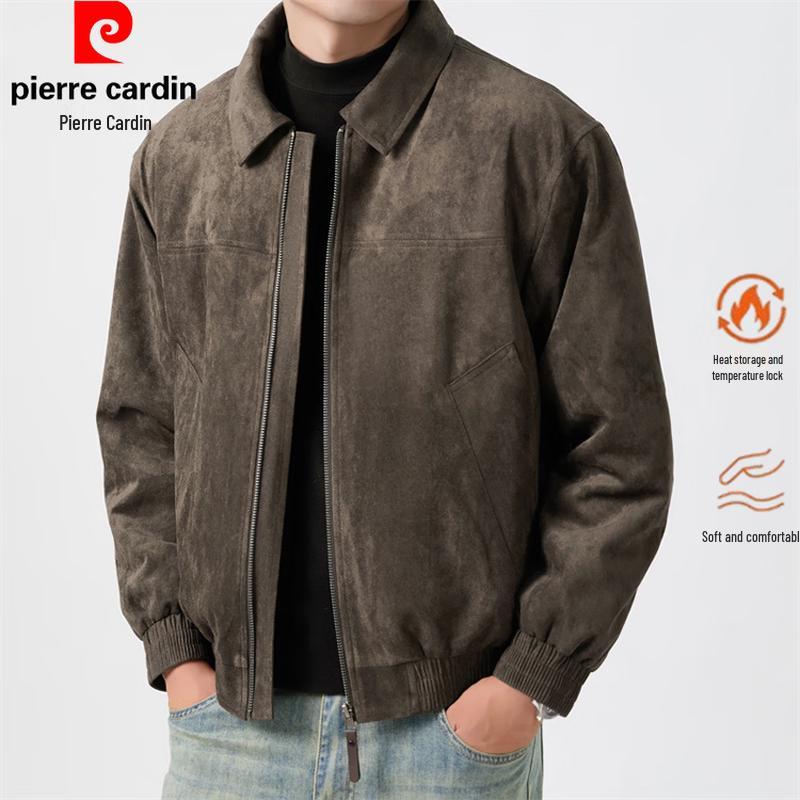 Pierre Cardin Men's Retro Faux Suede Sherpa-Lined Jacket