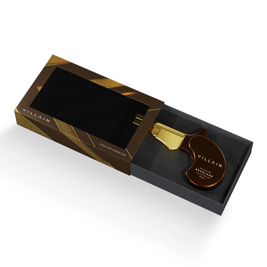 Eau De Parfum Revolver Golden Edition (100 Ml), Gold Edition Revolver Eau De Parfum, Villain