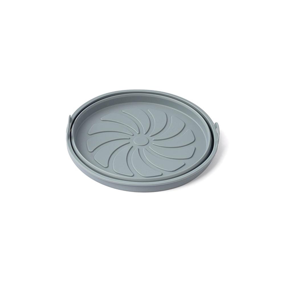 1pc Silicone Air Fryers Oven Baking Tray Pizza Fried Chicken Airfryer Silicone Basket Reusable Airfryer Pan Liner Accessories