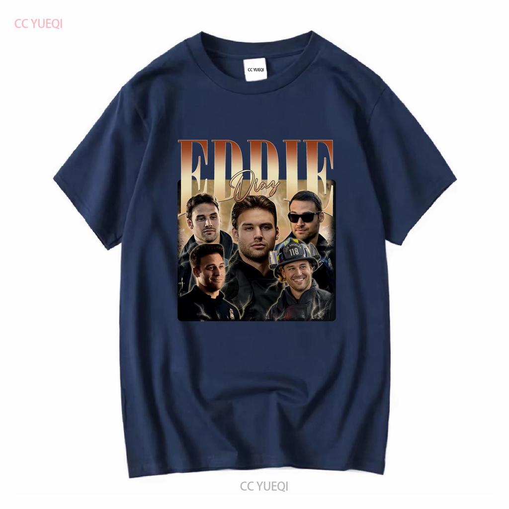 Eddie Diaz T Shirt Vintage Homage S 5xl Long Or Short Sleeves Vintage Washed Breathable Homme Casual Versatile Designer Clothes