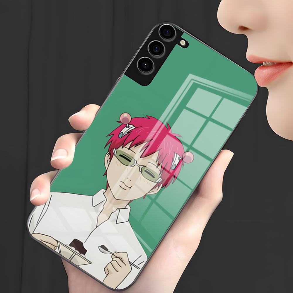 Anime K-Kusuo Saiki Phone Case For Samsung A25 A13 A33 5G A54 A36 A35 A56 A52 A14 Shockproof Glass Cover