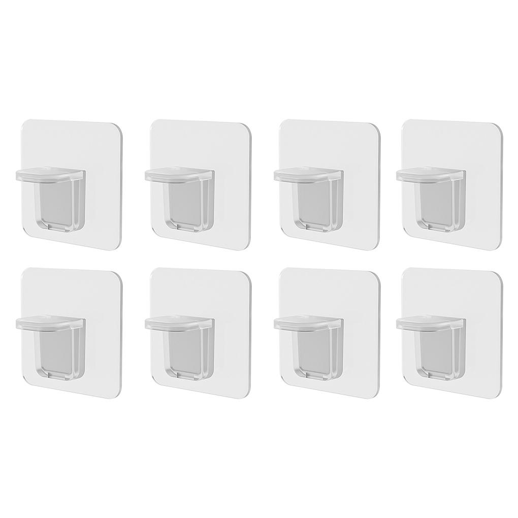 Shelf Support Holders Free-punching Removable Rack Pegs Plastic Wardrobe Partition Brackets Cabinet for Bathroom Bedroom