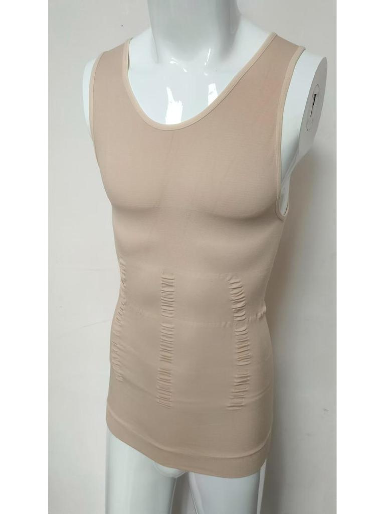 Men’s Slimming and Chest Shaping Seamless Vest - European and American Style