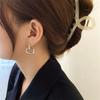 Korean Style Geometric Circle Earrings: Elegant, Versatile Ear Jewelry for Women and Students
