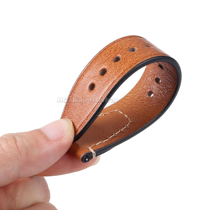 Bracelet de Montre Vintage en Cuir de Vache 18mm 20mm 22mm Bracelet en Cuir Bracelet Sport Libération Rapide pour Remplacement de Bracelet Seiko