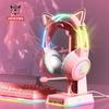 ONIKUMA X15 Pro Wired Headphones with RGB Head Beam Flexible Mic Button Control Gaming Headset Gamer for Compute PC