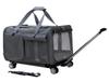 CHINSUKIDA Carrier with Two and Soft Crate for Small Shoulder Strap for Walks and Visits To the Hospital Two-Cat Casters, Compartments, Dogs, 3-Way