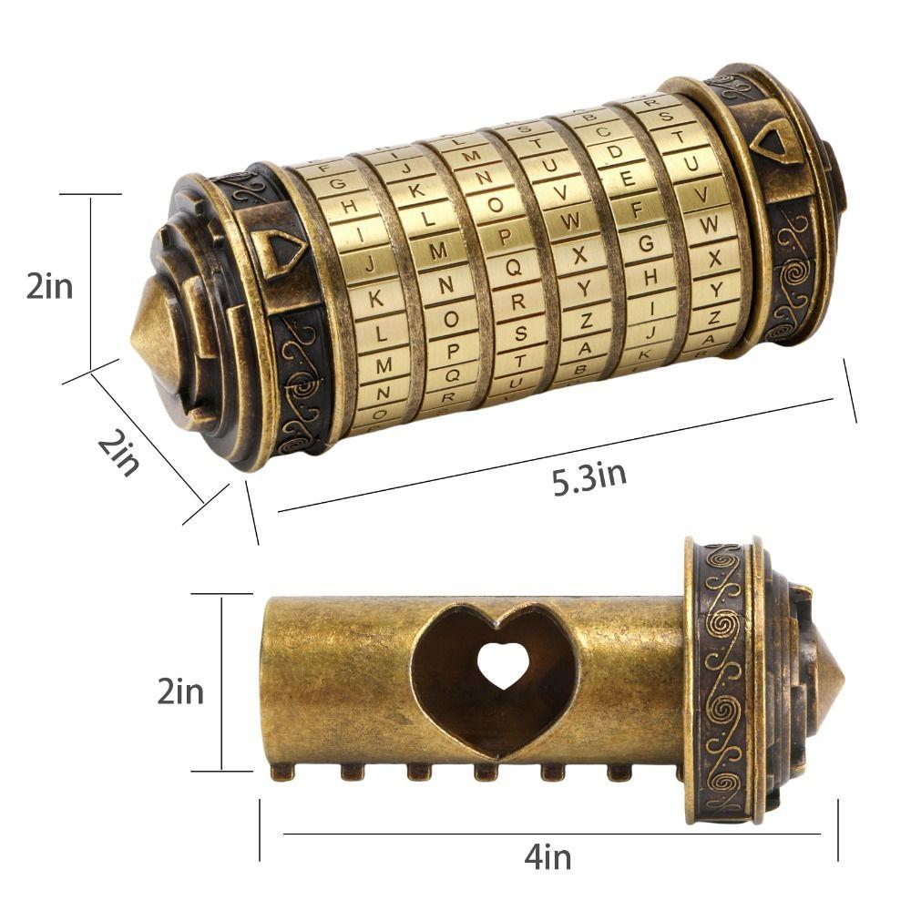 Smooth Surface Cipher Puzzle Lock Tube Premium Safe Material Puzzle Lock Tube Valentine Gift