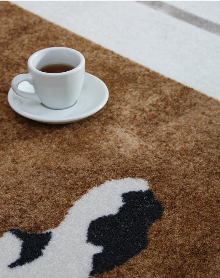 Leichte Luxusteppiche für Schlafzimmer Leopardenmuster Wohnzimmerdekoration Plüschteppich Zuhause Dicker Teppich Große Fläche Flauschig Weiche Bodenmatte