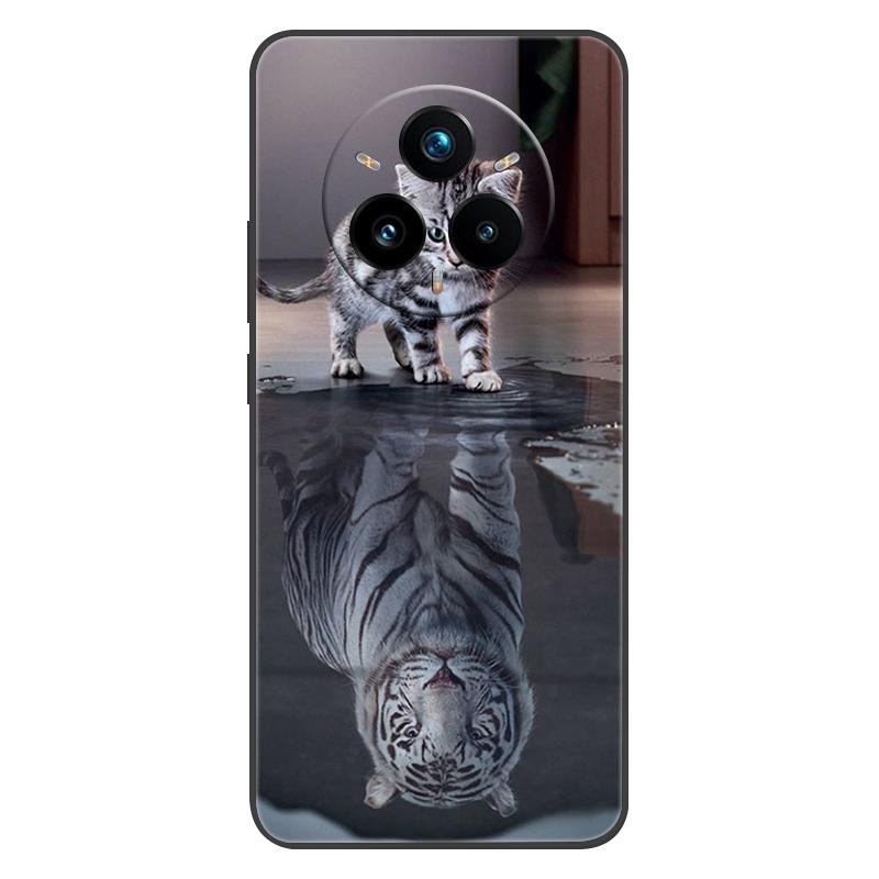 For Realme 14 Pro Plus Case Black Silicone TPU Soft Phone Cover for Realme 14 Pro Plus 14pro+ Protective Back Shells Shockproof